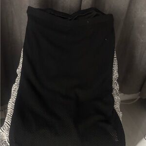 Streetwear Society Black Knit Pencil Skirt
